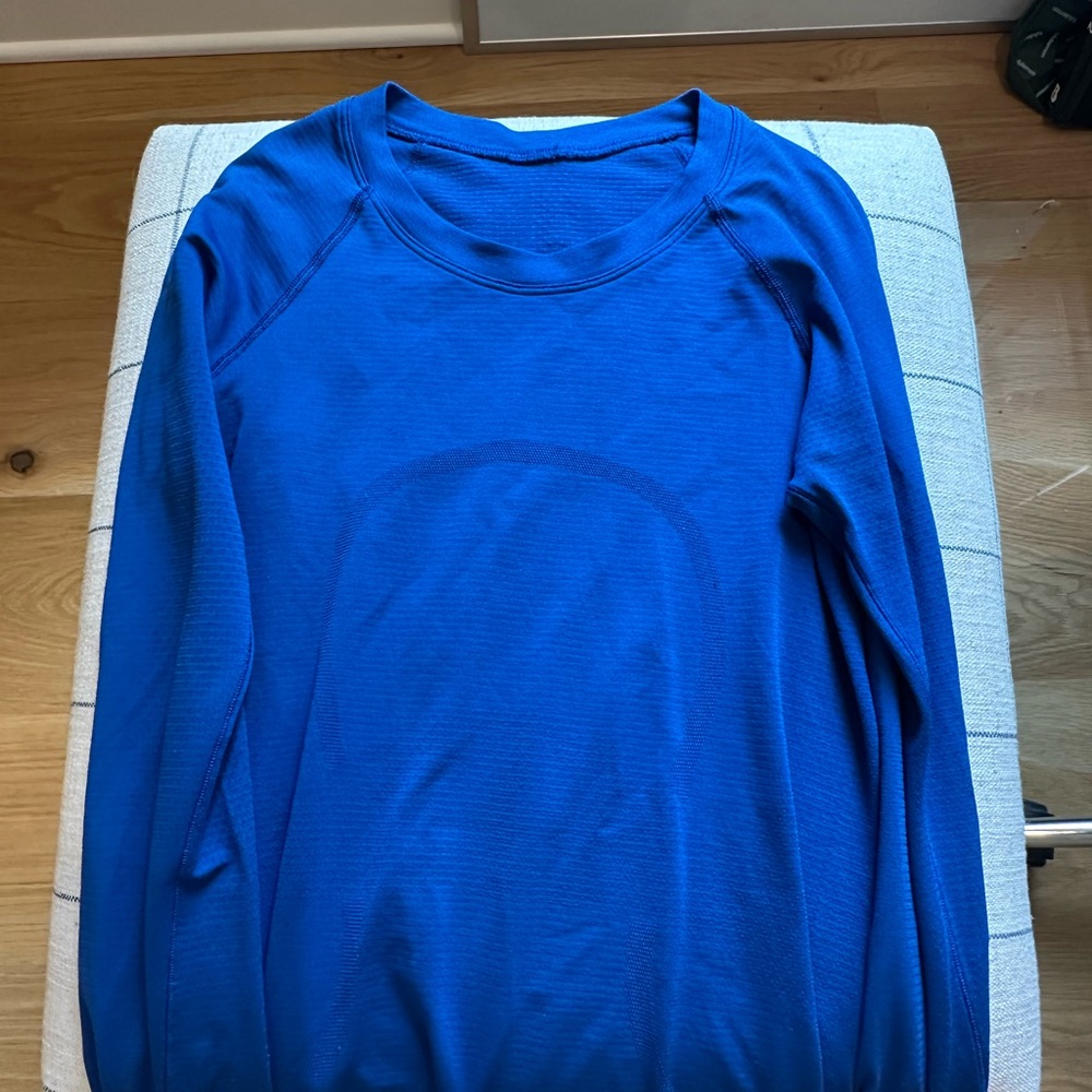 lululemon athletica Blue Long Sleeve Tee
